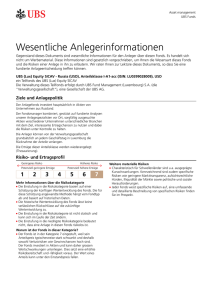 Key Investor Information