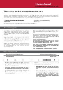 wesentliche anlegerinformationen