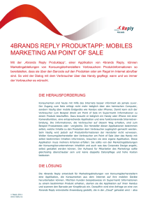 4brands Reply Produktapp: mobiles Marketing am Point of Sale