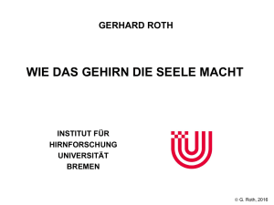 Prof. Dr. Dr. Gerhard Roth - Psychiatrische Klinik Zugersee
