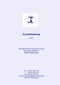 Produktkatalog - IBZ