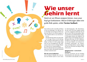 Wie unser Gehirn lernt - NG-TiFa