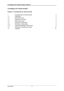 1. Grundbegriffe der Elektrotechnik