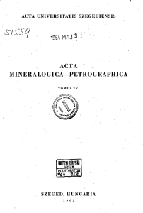 acta mineralogica—petrographica