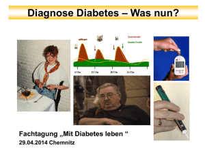 Diagnose Diabetes – Was nun?