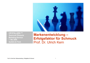 Markenentwicklung – Erfolgsfaktor für Schmuck _ Ulrich Kern