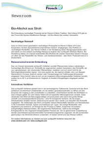 Bio-Alkohol aus Stroh