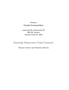 Hyperedge Replacement Graph Grammars