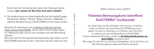Patienten-Betreuungskarte betreffend RoACTEMRA® (tocilizumab)