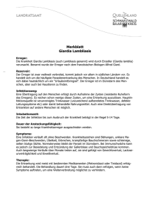 Merkblatt Giardia Lamblia - Schwarzwald-Baar
