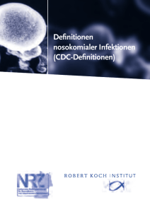 De¹nitionen nosokomialer Infektionen (CDC