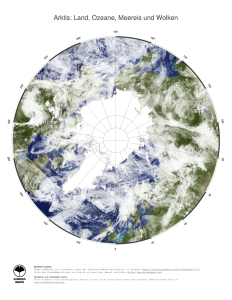 Arktis: Land, Ozeane, Meereis und Wolken