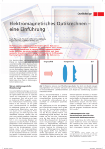 Elektromagnetisches Optikrechnen – eine Einführung