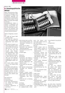 Hom&ouml;opathische Mittel