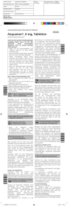 Aequamen 6 mg, Tabletten