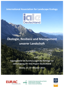 Ökologie, Resilienz und Management unserer Landschaft - IALE-D