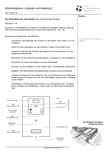 Minipredigtserie „Lobpreis und Anbetung“