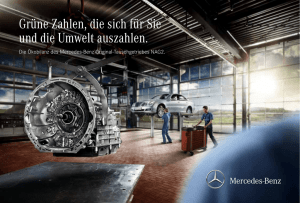 Grüne Zahlen, die sich für Sie und die Umwelt - Mercedes-Benz