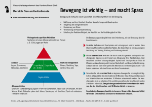 Bewegung ist wichtig – und macht Spass