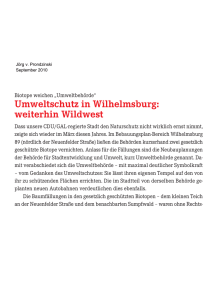 Umweltschutz in Wilhelmsburg: weiterhin Wildwest - Isebek