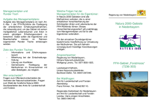 Natura 2000-Gebiete in Niederbayern FFH