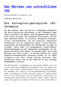 Das Märchen vom schrecklichen CO2