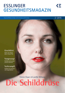 Die Schilddrüse - Esslinger Gesundheitsmagazin