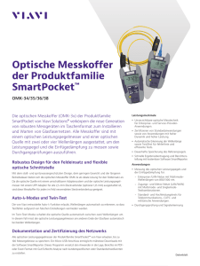 Optische Messkoffer der Produktfamilie SmartPocket: OMK