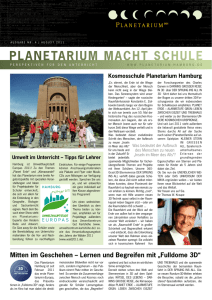 Zur Informationsbroschüre für Lehrer "Planetarium macht Schule"