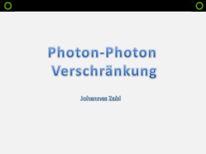 Photon-Photon Verschränkung