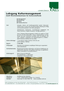 Lehrgang Kulturmanagement 2006