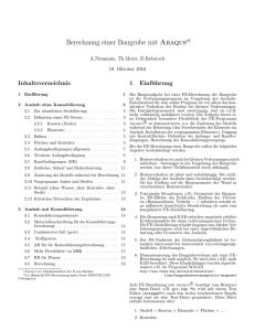 Berechnung einer Baugrube mit Abaqus