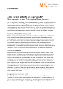 M1 Pressetext_Hausübergabe_2012-12-04 - M1