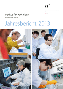 Jahresbericht 2013 - Institut für Pathologie