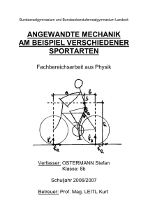 Prof. Leitl, Mechanik im Sport ab S. 57