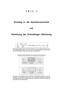 Herleitung der Schrödinger-Gleichung - Physik