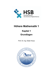 Höhere Mathematik 1