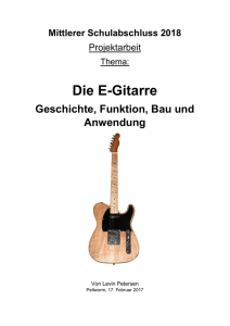 Die E-Gitarre - Schule Pellworm