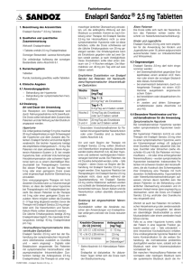 Enalapril Sandoz® 2,5 mg Tabletten