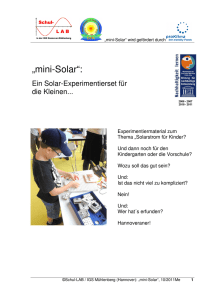 „mini-Solar“: