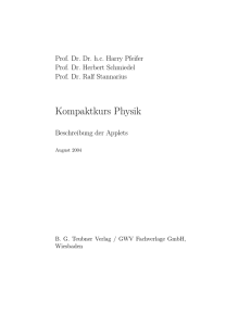 Kompaktkurs Physik