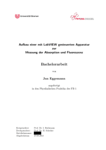 Aufbau einer mit LabVIEW gesteuerten Apparatur zur - UNI