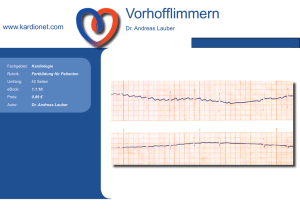 Vorhofflimmern - meinherzdeinherz