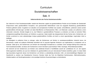 Curriculum Sozialwissenschaften Sek. II