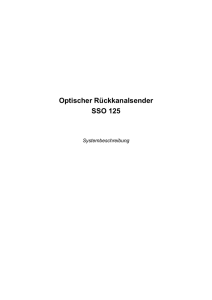 Optischer Rückkanalsender BK-SU5