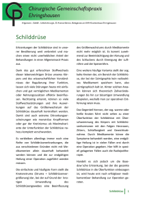 Schilddrüse - Chirurgische Gemeinschaftspraxis Ehringshausen