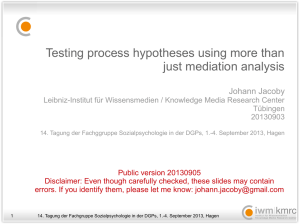Testing process hypotheses using more than just mediation analysis
