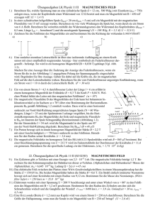 Übungsaufgaben LK Physik 11/II MAGNETISCHES FELD 22