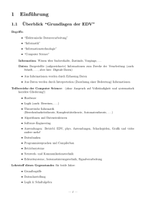 Grundlagen EDV / Informatik