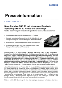 Neue Portable SSD T3 mit bis zu zwei Terabyte